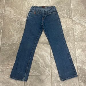 Wrangler FR Women's‎ Bootcut Crosshatch Jeans FRW10CH Sz 3 x 30